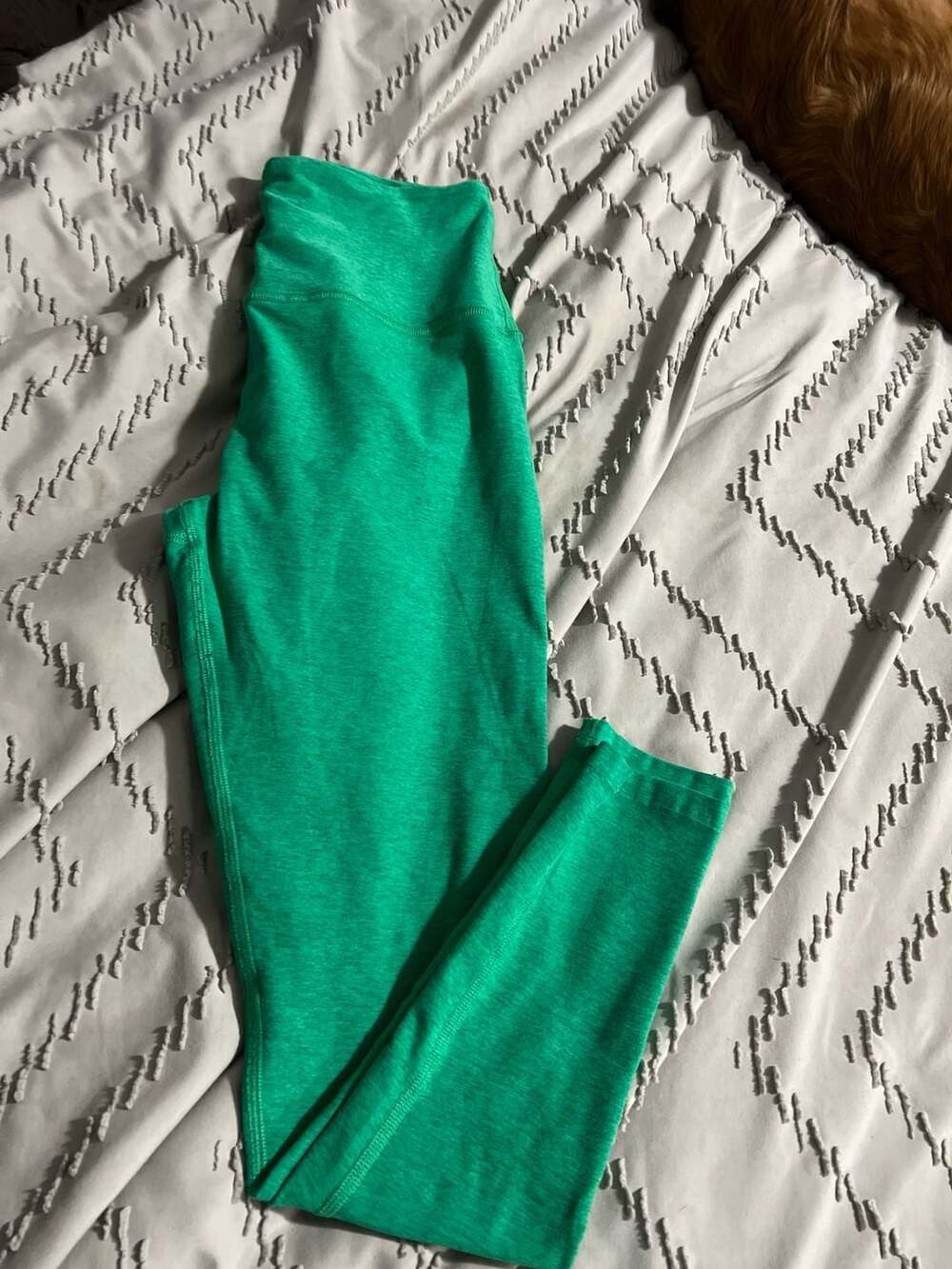 Beyond Yoga Spacedye Caught In The Midi High Waisted Legging Grass Green Heather